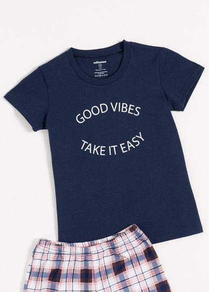 Pijama Copii Tartan Bumbac TWIN