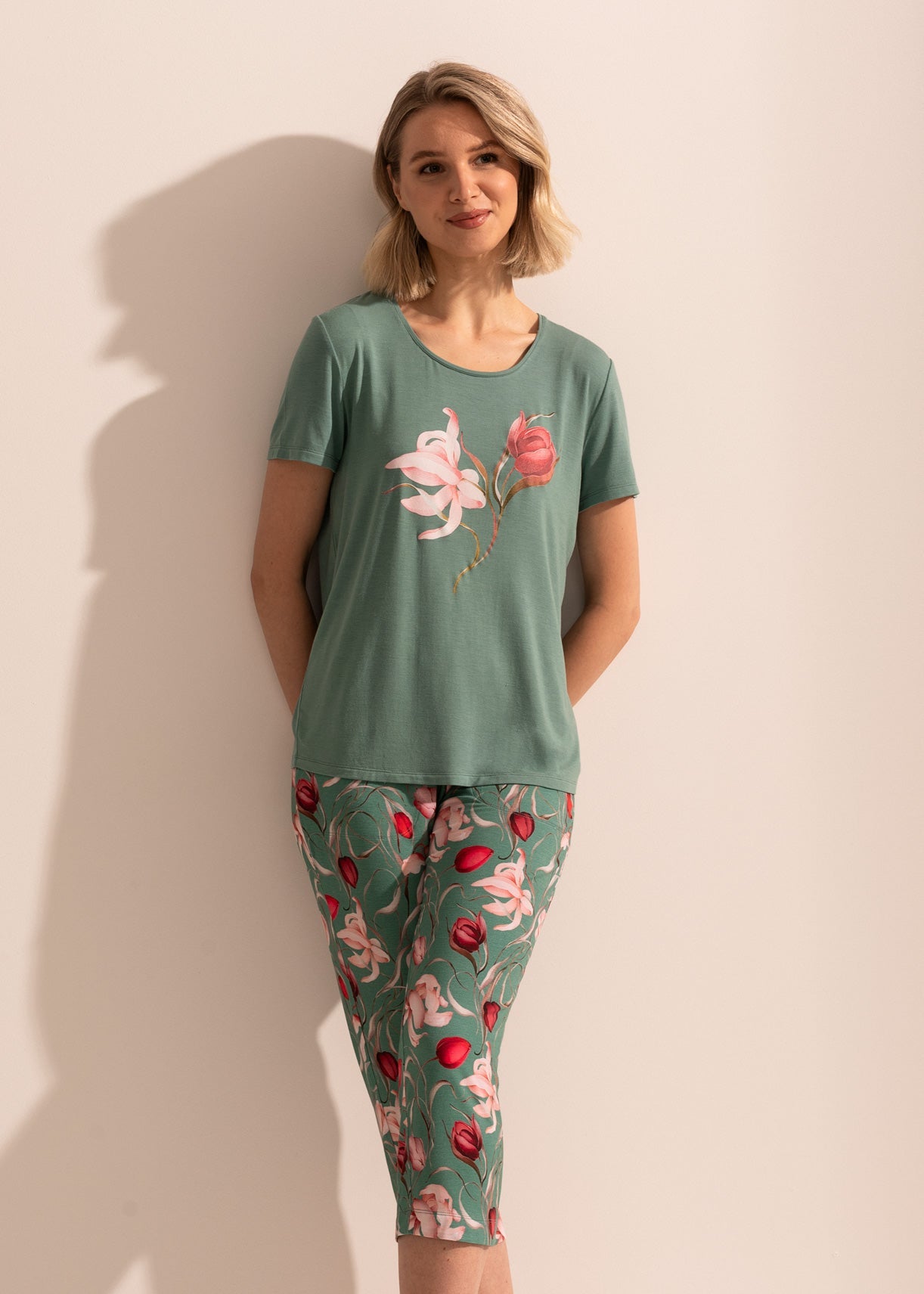 Pijama Damă Flora Modal