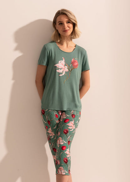 Pijama Damă Flora Modal