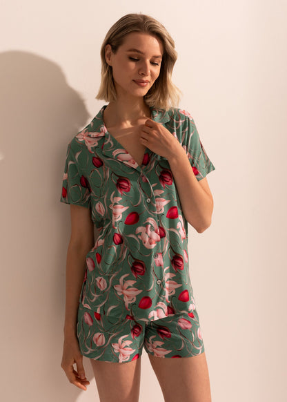 Pijama Damă Flora Modal