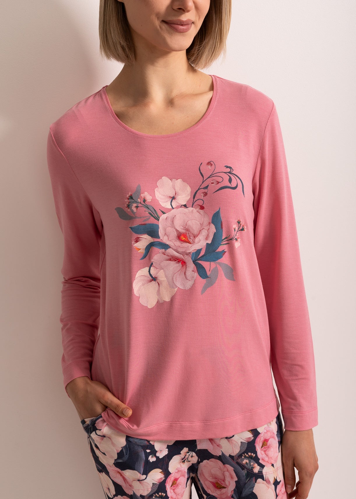 Pijama Damă Flora Modal