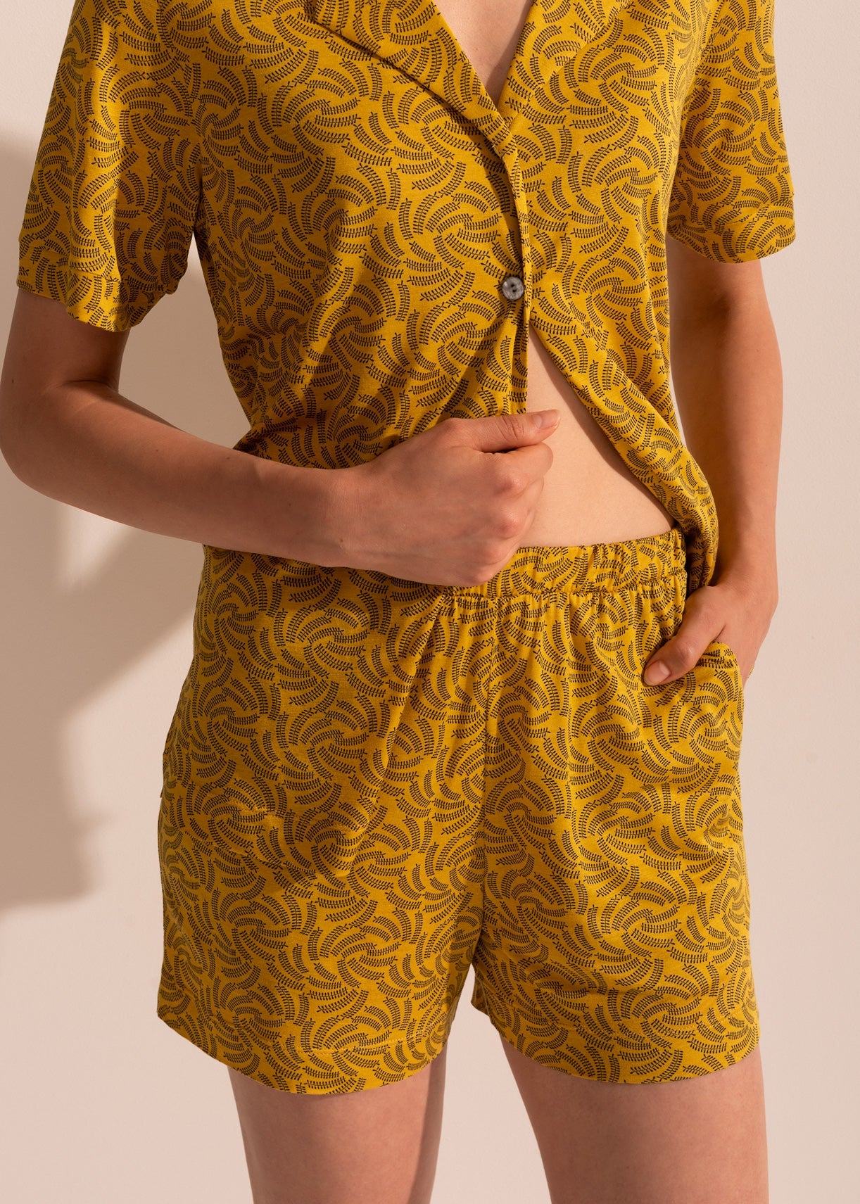 Pijama Damă Fresh Leaves Micromodal
