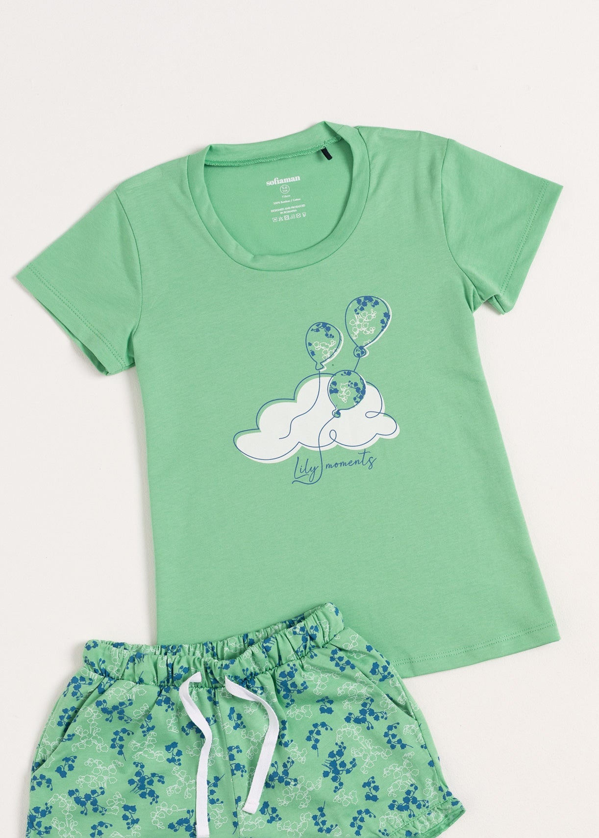 Pijama Fete Malena Bumbac TWIN