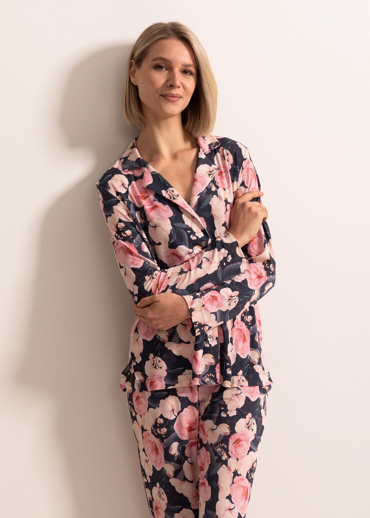 Pijama Rever Damă Flora Modal