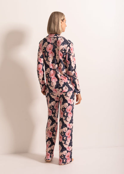 Pijama Rever Damă Flora Modal