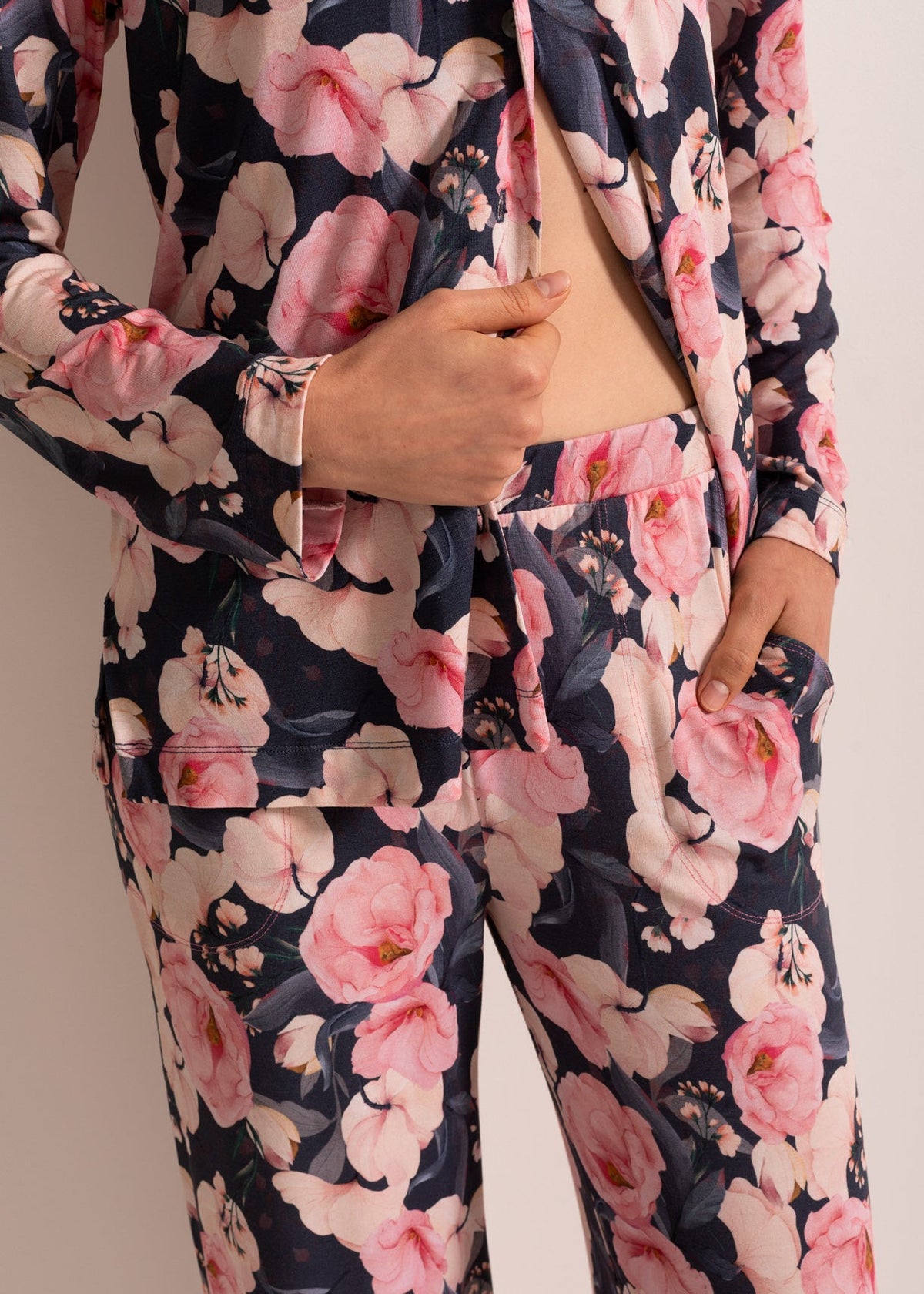 Pijama Rever Damă Flora Modal