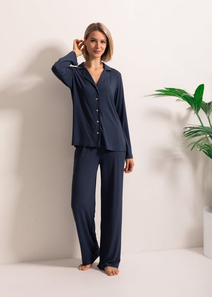 Pijama Rever Damă Flora Modal