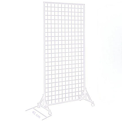 Paravan metalic cu roți pivotante 360°, Naimeed D7462, ideal pentru organizare și expoziții, Dimensiuni 100x229cm, Negru