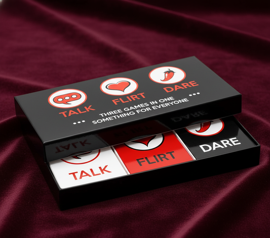 Talk Flirt Dare, 3 în 1, Joc de cărți pentru cupluri