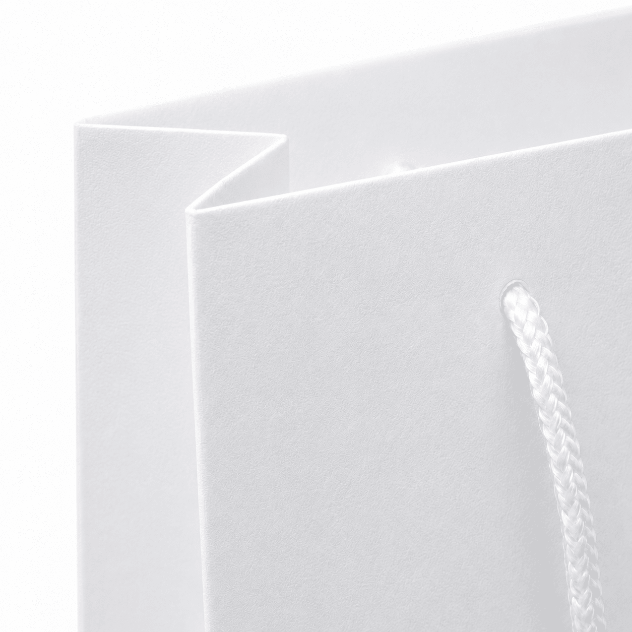 Pungi cadou dreptunghiulare uni - alb (set 12 buc)