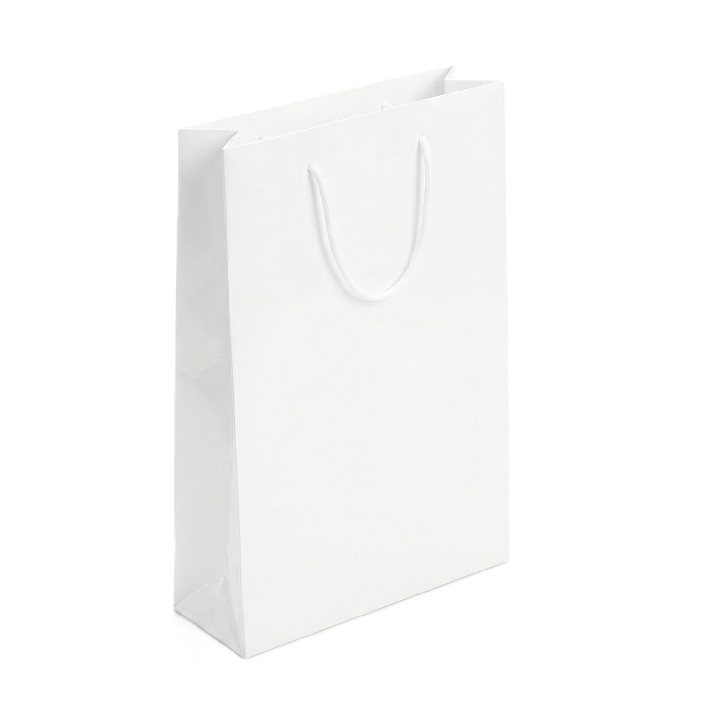 Pungi cadou dreptunghiulare uni - alb (set 12 buc)