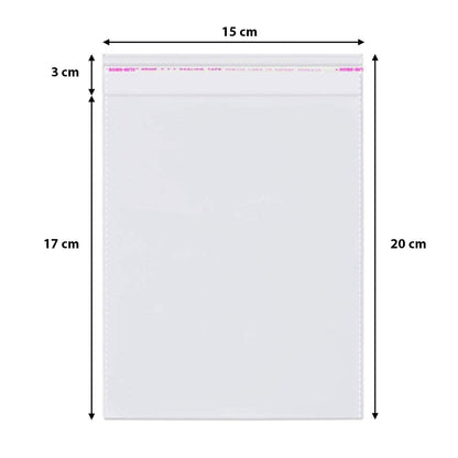 Pungi cu clapetă adezivă - lungimi între 2 și 40cm (set 1000 buc)
