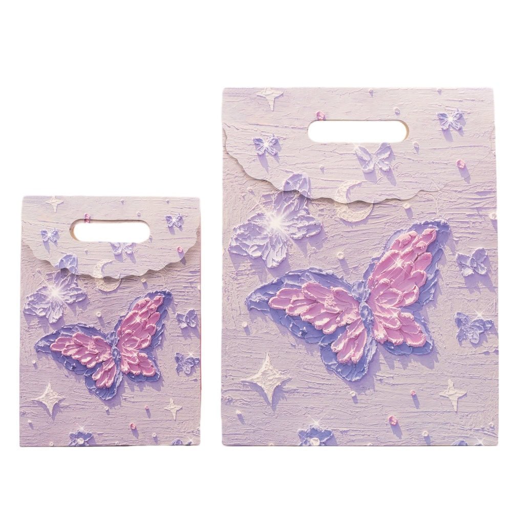 Pungi design pictură 3D cu închidere velcro și mâner - model 3 (set 10 buc)