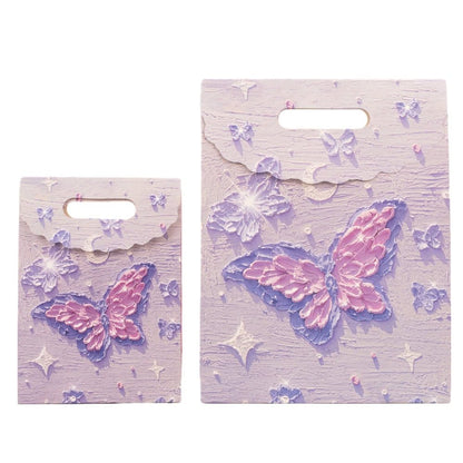 Pungi design pictură 3D cu închidere velcro și mâner - model 3 (set 10 buc)