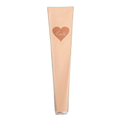 Pungi din plastic pentru flori model inimă - roz (set 30 buc)
