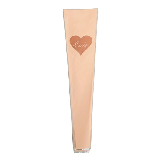 Pungi din plastic pentru flori model inimă - roz (set 30 buc)
