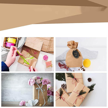 Pungi hârtie simple deschise - kraft (set 50 buc)
