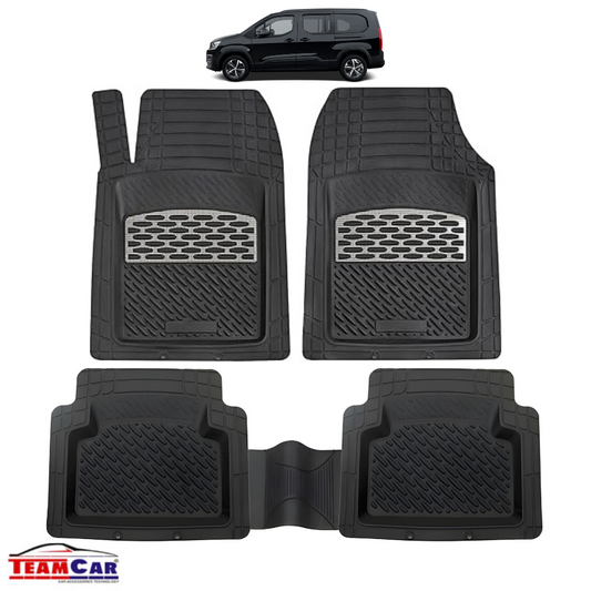 Covorase Auto TeamCar® Tip Tavita Compatibile Peugeot Partner/Rifter (2018-2024) Carbon