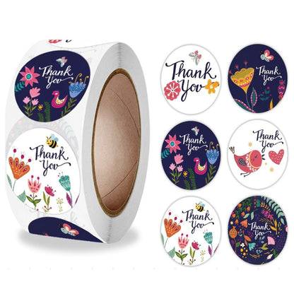 Rolă 500 stickere rotunde 2.5cm - mix modele 3