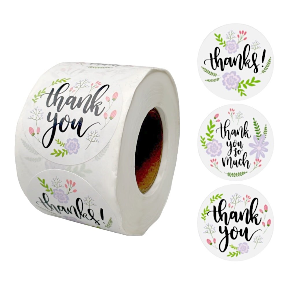 Rolă 500 stickere rotunde 3.8cm - mix modele 7