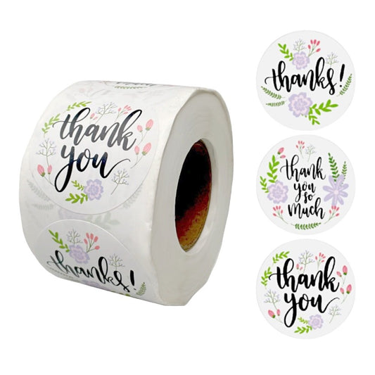 Rolă 500 stickere rotunde 3.8cm - mix modele 7