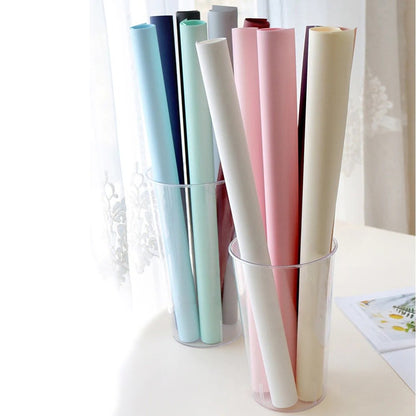Rolă hârtie de ambalat decorativă uni - bleu 58cm x 13.5m