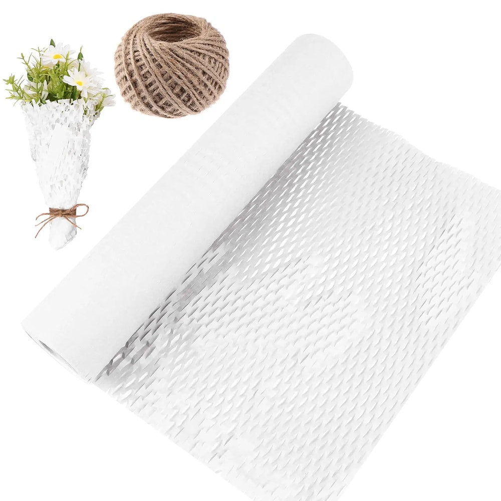 Rolă hârtie kraft fagure 50cm x 50m - alb