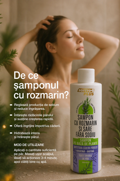Șampon Fără Sare cu Rozmarin