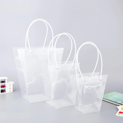 Sacoșe ghiveci transparente (set 10 buc)