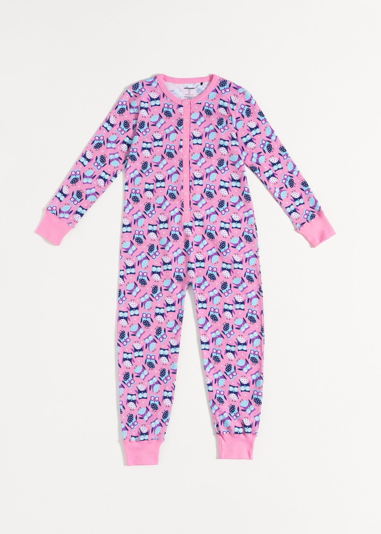 Salopetă Copii Pink Owl Bumbac
