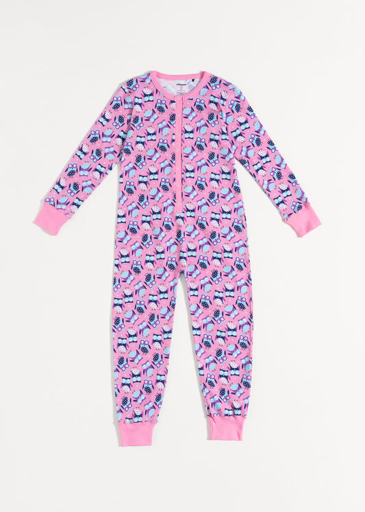 Salopetă Copii Pink Owl Bumbac