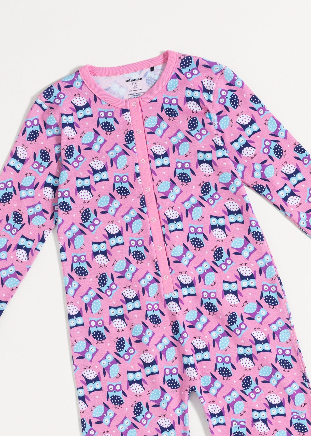 Salopetă Copii Pink Owl Bumbac
