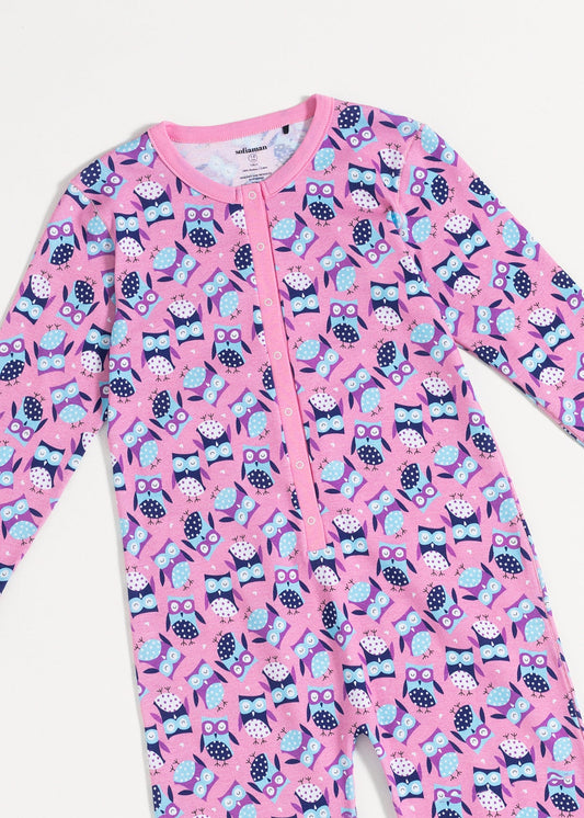Salopetă Copii Pink Owl Bumbac