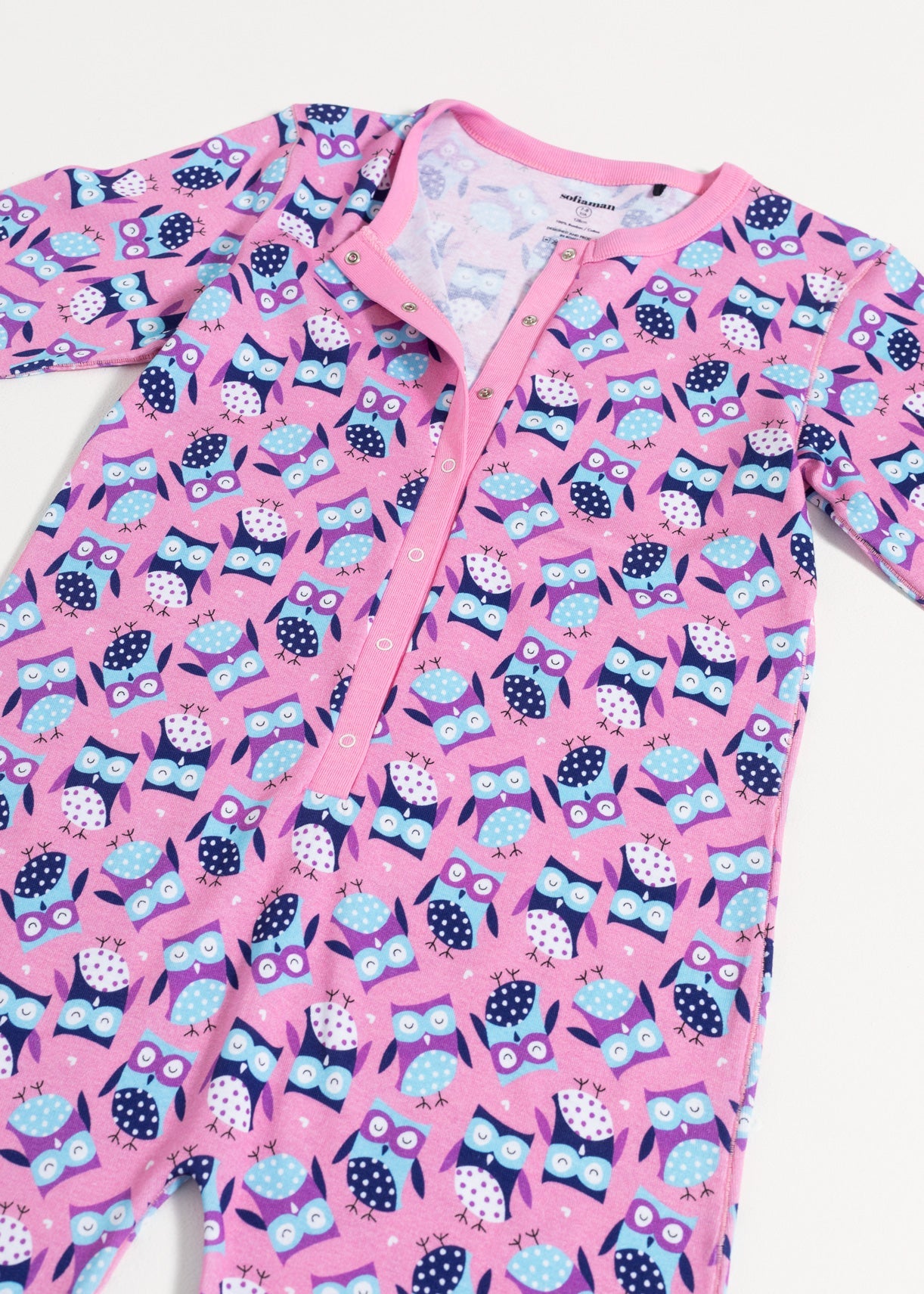Salopetă Copii Pink Owl Bumbac