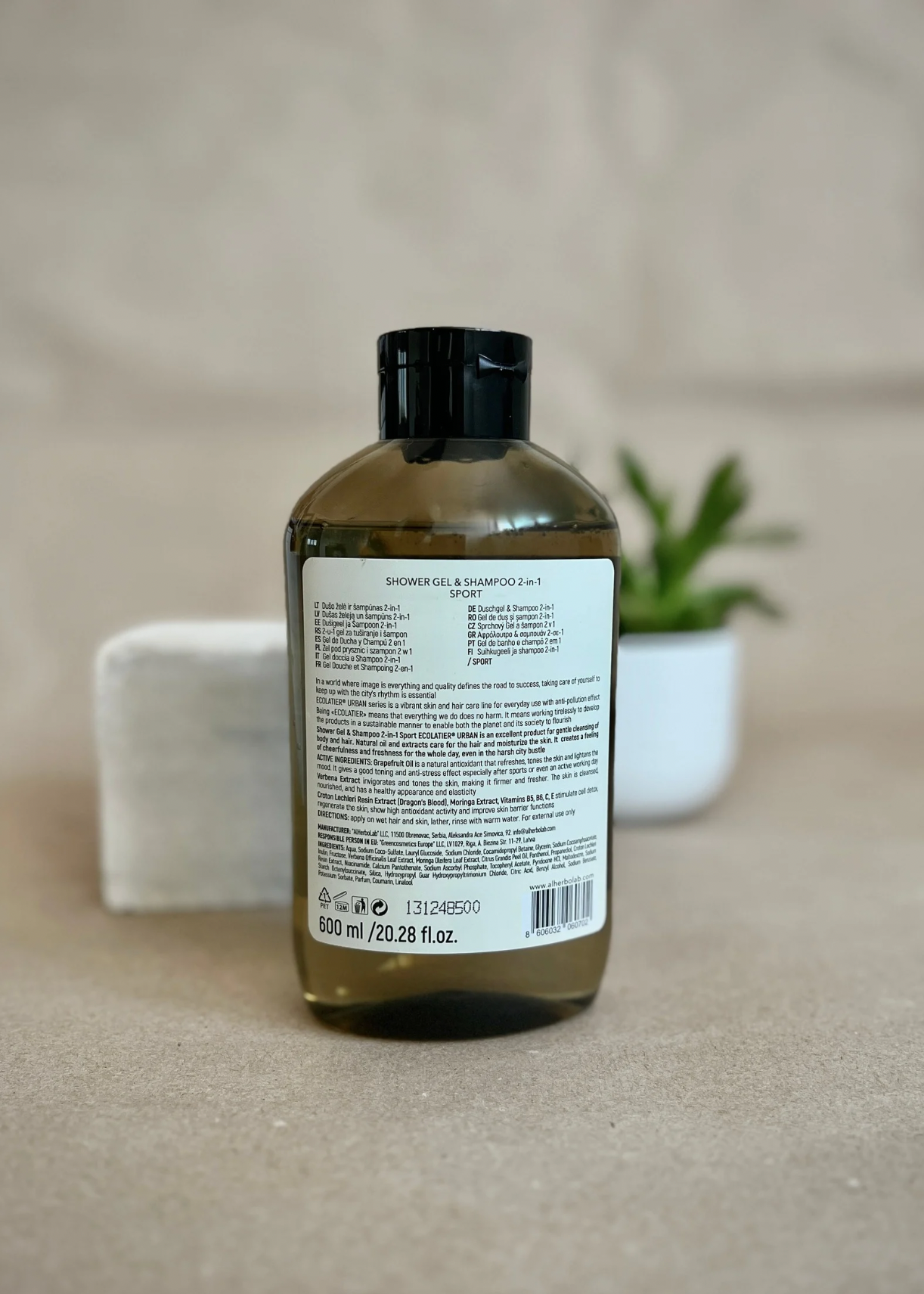 Șampon-Gel Duș 2 în 1 Sport 600 ml