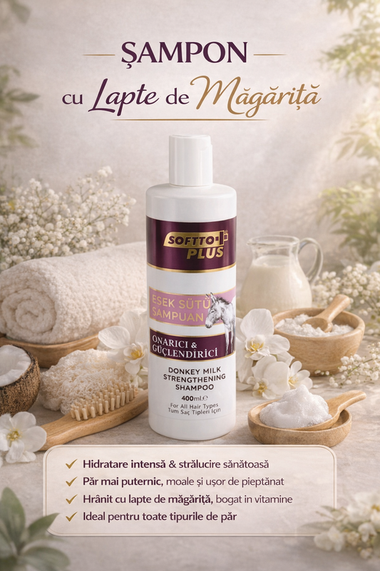 Șampon Reparant & Fortifiant cu Lapte de Măgăriță
