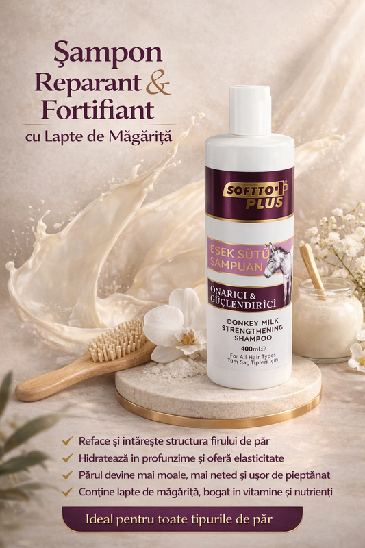 Șampon Reparant & Fortifiant cu Lapte de Măgăriță