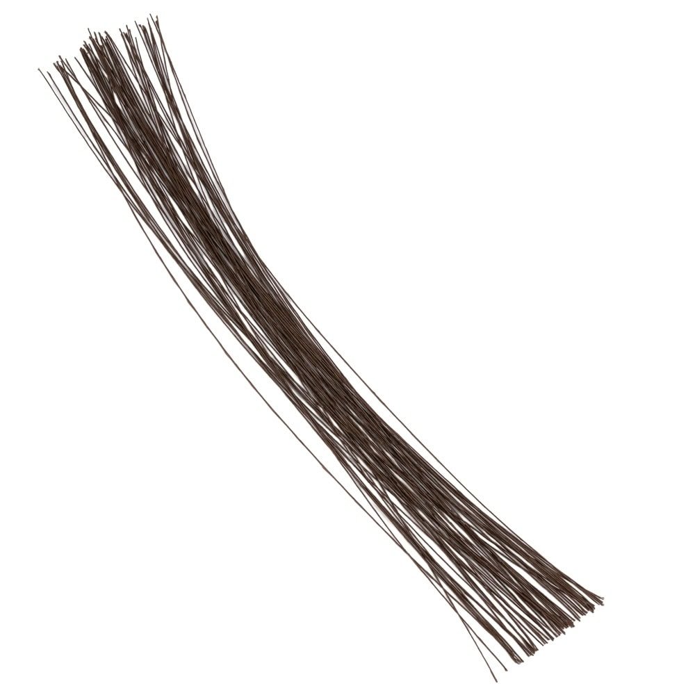 Sârmă floristică - Maro (set 40 buc) - 0.55mm x 45cm