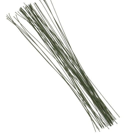 Sârmă floristică - Verde (set 40 buc) - 0.9mm x 45cm