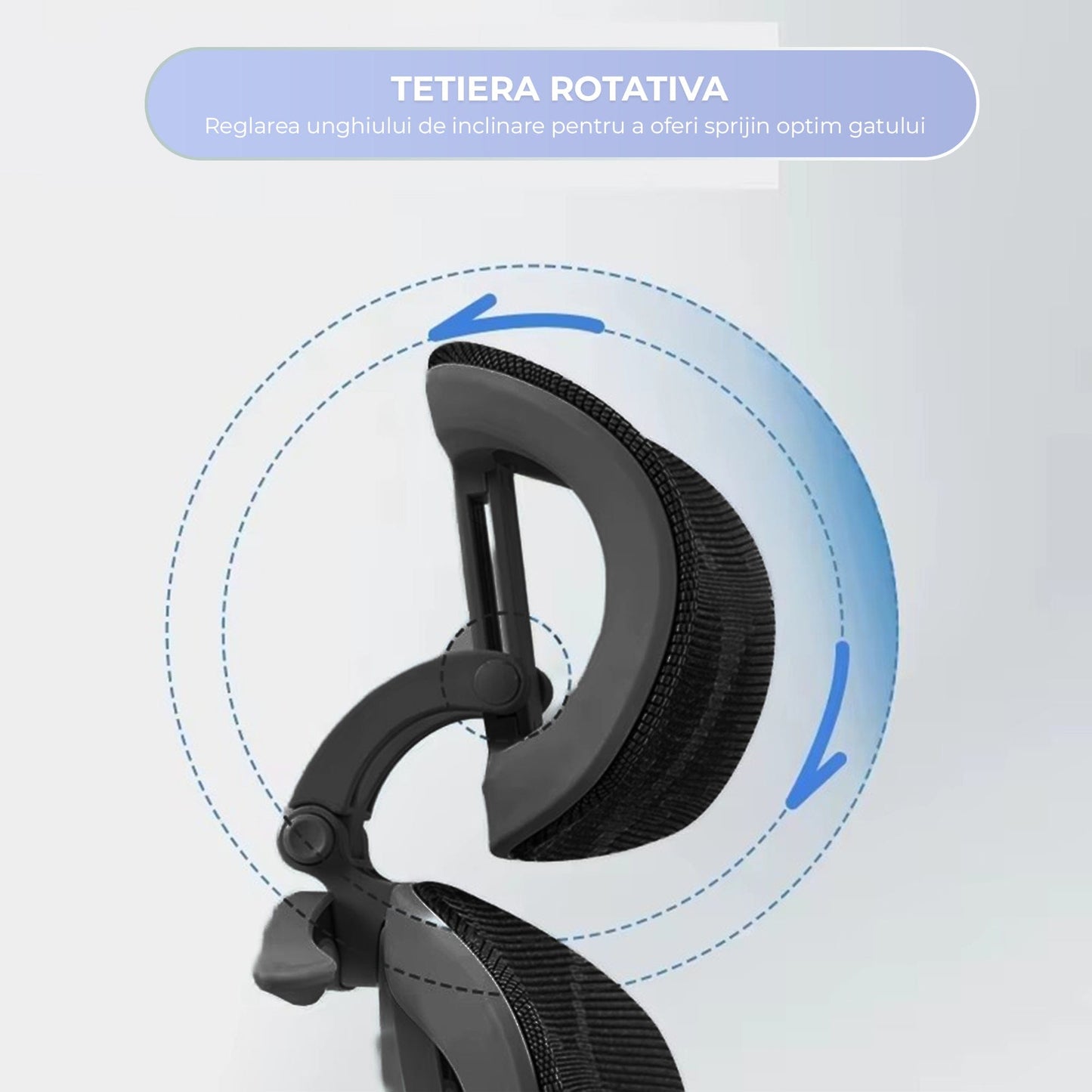 Scaun birou ergonomic Timebox, 360°, 9D armrest, 8D tetiera, Negru