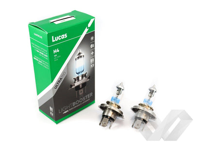 Set 2 becuri auto Lucas H4, 12V +150%