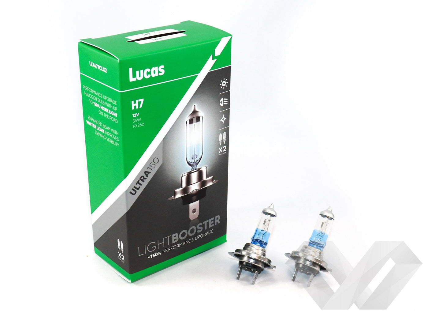 Set 2 becuri auto Lucas H7, 12V +150%