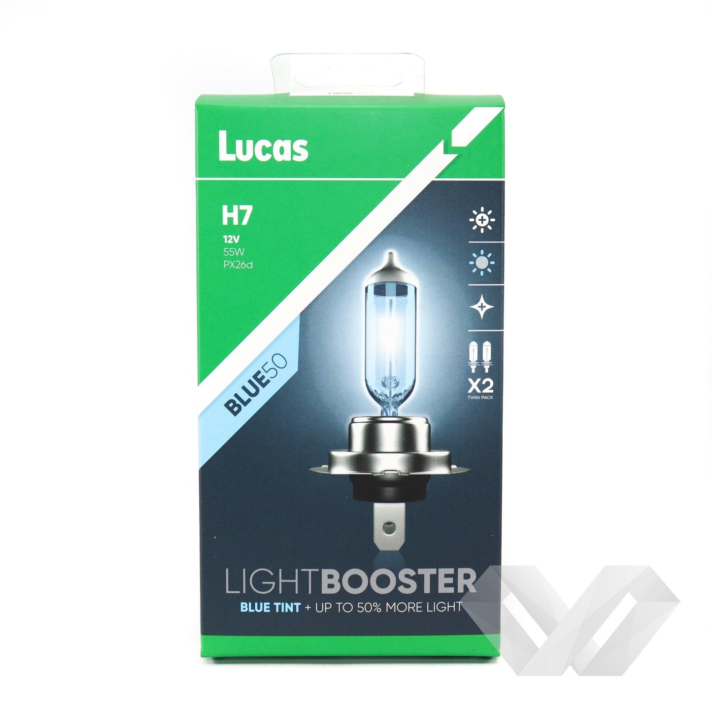 Set 2 becuri auto Lucas H7, 12V +50%