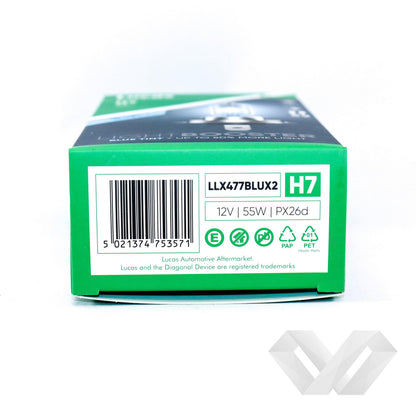 Set 2 becuri auto Lucas H7, 12V +50%