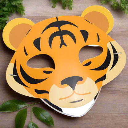 Set de măști din hârtie cu animale (set 15 buc)