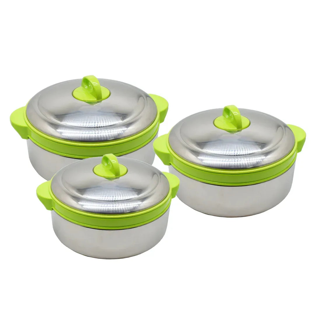Set 3+1 Caserole termoizolante D3148, Culoare Verde