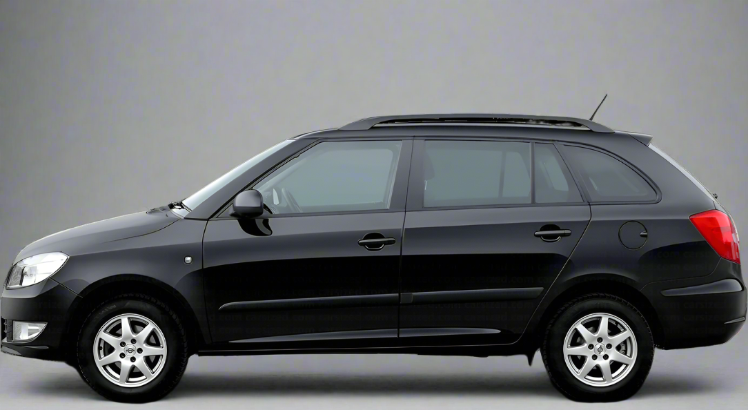 Covorase Auto TeamCar® Tip Tavita Compatibile Skoda Fabia II (2007–2014) Negru