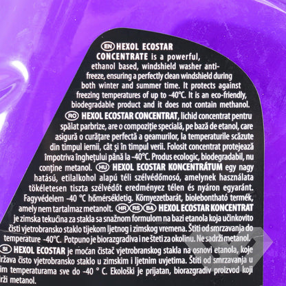 Solutie ecologica pentru parbriz Hexol, -40°C, 4L