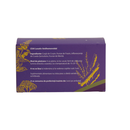Ceai Natural Laxativ și Antihemoroidal – Tranzit Intestinal Sănătos