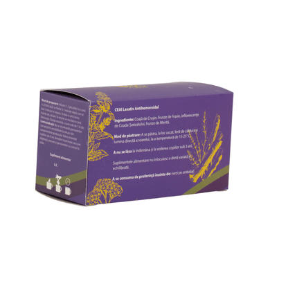 Ceai Natural Laxativ și Antihemoroidal – Tranzit Intestinal Sănătos